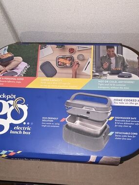 Crock-Pot Gray Electric Lunch Box - Portable Food Warmer